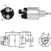 Relé de Partida Toyota Corolla Fielder tipo Bosch ZM M8 12v