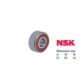 Rolamento NSK 62201DDU8C3E 12X32X14