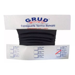 Espaguete Tubo Termo Retrátil Grud GR812 1/2" 12,7mm 1 Metro
