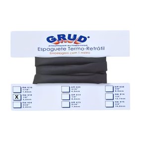 Tubo Termo Retrátil Grud GR 818 1/8 3,2mm 1 Metro