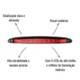 Brake Light LED Sinalsul Vermelho Bivolt Universal