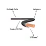 Cabo Flexível Corfio 450/750V 1x10,0mm² Preto 10 Metros