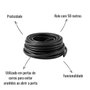 Casca de Cobra Acabamento Fina Preto 10x7 Rolo 50 Metros