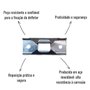 Chapa Inox Edreaza para Trava de Defletor