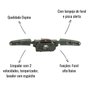 Chave de Seta Ospina Farol Alto/Baixo Com Pisca Alerta para Sprinter/Atego/Accelo