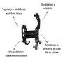 Dobradiça Defletor Lateral Edreaza Direito Scania S4/S5 P/R