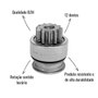 Impulsor de Partida BZM 99.0806.0 C/12 Dentes para Peugeot 306 405 406
