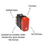 Interruptor Luz de Emergência Ospina 12V Com LED para Mercedes-Benz