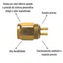 Interruptor Pneum 3RHO 5556 MB Lâmpada Piloto Reservatório