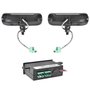 Kit Farol LED Slim Autopoli Bivolt 3,2W Universal Preto