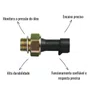 Kit Interruptor Pressão Óleo 3RHO 3346 Uno Palio + Chicote