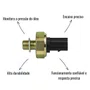 Kit Interruptor Pressão Óleo 3RHO 3372 Gol Parati + Chicote
