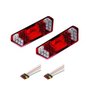 Kit Par Lanterna Traseira IVA 24V com Chicotes