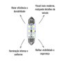 Lâmpada LED Autopoli 12V 1,8W Torpedo SV8,5-8 36mm 10 Unid
