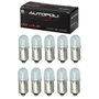 Lâmpada LED Autopoli Branco 12V 0,9W BA9 (69) 10 Unidades