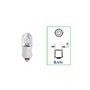 Lâmpada LED Autopoli Branco 12V 0,9W BA9 (69) 10 Unidades