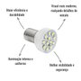 Lâmpada LED Autopoli Branco 12V 3,5W BA15S-21 (1141) 10 Unid