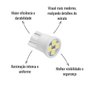 Lâmpada LED Autopoli Branco 24V 1,8W W2,1X9,5D Pingão 10 Un