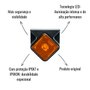 Lanterna Delimitadora LED Braslux Amarela Original Guerra
