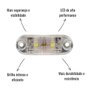 Lanterna Delimitadora LED Braslux C/Conector Cristal