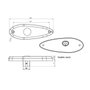 Lanterna Delimitadora LED Pradolux Amarela C/Conector Ônibus