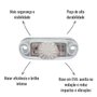 Lanterna Delimitadora LED Sinalsul Cristal Fios e Conector