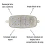 Lanterna Interna LED Sinalsul Cristal 12V Furgão Baú