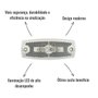 Lanterna Lateral LED Braslux 12/24V Cristal Librelato