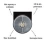 Lanterna Lateral LED Braslux Cristal C/Suporte Randon Noma
