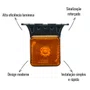 Lanterna Lateral LED Braslux Quadrada Amarela C/Suporte
