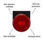 Lanterna Lateral LED Braslux Vermelho C/Suporte Randon Noma