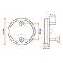 Lanterna Lateral LED Sinalsul Bivolt Cristal C/Conector