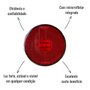 Lanterna Lateral LED Sinalsul Bivolt Vermelha C/Conector