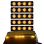 Lanterna Tapa Sol LED Gauer Scania Série 4 Amarelo 5 Unid