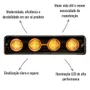 Lanterna Tapa Sol LED Gauer Scania Série 4 Amarelo 5 Unid