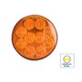 Lanterna Traseira LED Braslux Amarela 96mm Ônibus e Noma