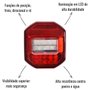 Lanterna Traseira LED Braslux MF II Direito 12/24V Cargo