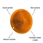 Lente para Lanterna Lateral Estribo GF Amarela