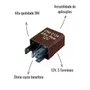 Mini Relé Auxiliar Reversor DNI 0134 12V 5 Terminais 5 Unid