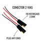Par Conector Chicote Plug Rainha das Sete ETE8531 2 Vias
