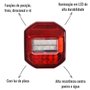 Par Lanterna Traseira LED Braslux MF II 12/24V Cargo
