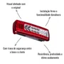 Par Lanterna Traseira LED Gauer para Volvo VM FM FH 2015 >
