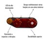 Par Lanterna Traseira LED Multifunção Braslux para Noma