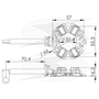 Porta Escova Motor de Partida Mitsubishi Nissan Ford Volvo