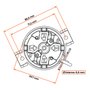 Porta Escova Motor Partida Unifap 1.232/4 Clio C3 206 Kangoo