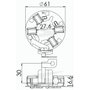 Porta Escova Motor Partida Unifap 1.314/4 Corolla Onix Ka