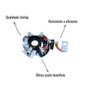 Porta Escova para Motor de Partida Unifap 1.116/4 Celta Corsa Agile Gol