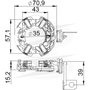 Porta Escova para Motor de Partida Unifap 1.117/4 Palio Ducato Gol G1