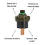 Pressostato Ar Condicionado Universal Alta e Baixa HP28/LP2