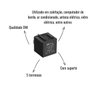 Relé Auxiliar Reversor DNI 0116 12V 40/30A 5 Terminais Com Suporte